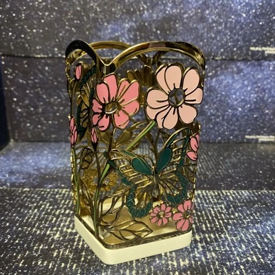 Bath & Body Works Butterflies In The Garden Metal Foaming Soap Holder Sleeve - Image 1 of 4