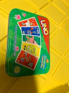 UNO - SpongeBob Schwammkopf Special Edition Kartenspiel - Tin - 2002 - komplett - Bild 1 von 5