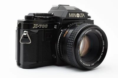 [ MINT ] Minolta NEW X-700 35mm SLR Film Camera Rokkor PF 50mm F1.7 Lens Kit - Image 1 of 4