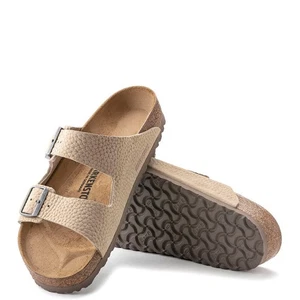 BIRKENSTOCK ARIZONA DESERT BUCK SANDCASTLE NUBUKLEDER SANDALEN SCHMAL WEITE - Imagen 1 de 2
