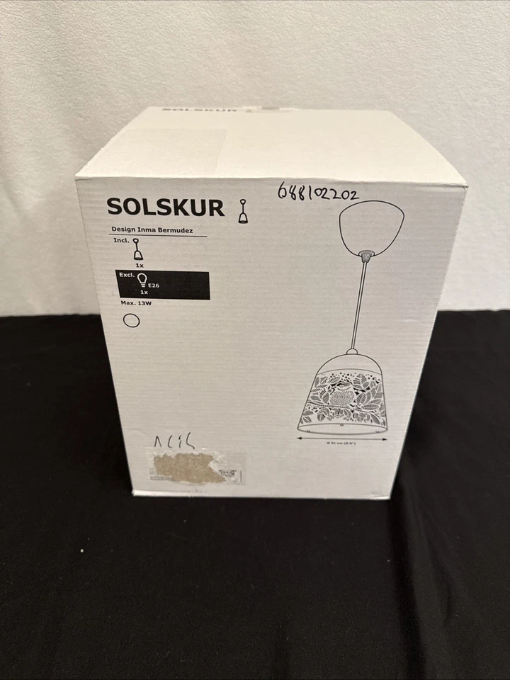 Ikea Solskur Lámpara Colgante Lámpara Pájaro Blanco NUEVO 404.408.51 Foto 1 de 1