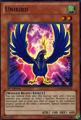 DREV EN012 UNLIMITED  ED 1X UNIBIRD SUPER RARE CARD - Image 1 of 2