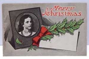 Merry Christmas Holly And Letter - Picture 1 of 2