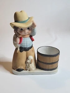 Vintage Jasco Bisque Collectible Porcelain Little Buckaroos  1981 - Picture 1 of 13