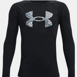 NWT Under Armour Boys' UA Tech Logo Fill Long Sleeve Size Small - Picture 1 of 5