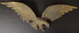 Vintage Antik Schweres Messing Bundesadler 28" Flügelspannweite Wandhaus Hängen 10 Pfund - Bild 1 von 6