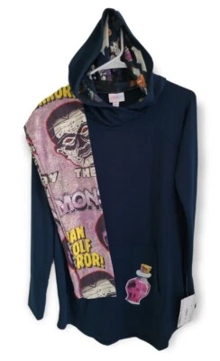 Lularoe Potion Monster S Ámbar Sudadera con Capucha Top y OS Monstruo Leggings Halloween NUEVO Foto 1 de 4