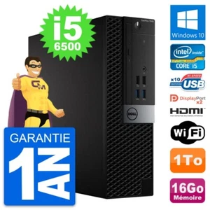PC Dell Optiplex 7040 SFF Core i5-6500 RAM 16Go Scheibe 1To HDMI Windows 10 Wifi - Bild 1 von 7
