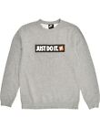 Nike Mens Graphic Sweatshirt Jumper Medium Grey Cotton Ar65