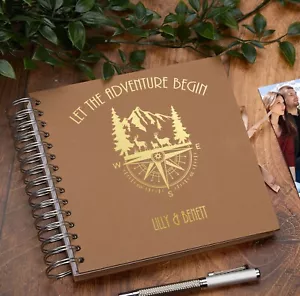Personalised Adventure Camping Travel Journal Album Scrapbook Multiple Colours - Picture 1 of 23