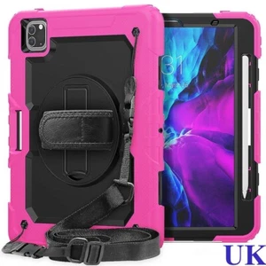 Heavy Duty Shockproof Case & Shoulder Strap iPad Pro 11-Inch 2018 2020 2021 2022 - Picture 1 of 9