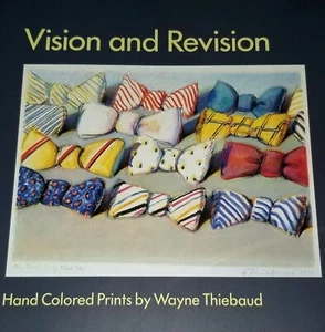 WAYNE THIEBAUD HAND COLORED PRINTS ART BOOK VISION AND REVISION - Picture 1 of 8