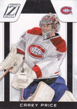 10/11 ZENITH..CAREY PRICE..CARD # 8..CANADIENS..FREE COMBINED SHIP
