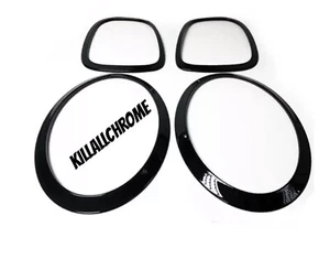 MINI F56 Gloss Black Head Lamp Tail Lamp Covers Light One Cooper & JCW SD S - Picture 1 of 11