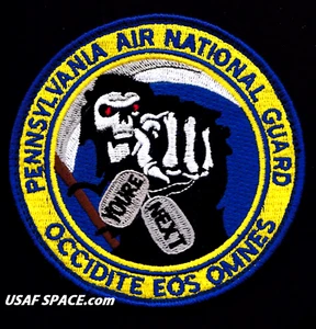 USAF 103rd ATTACK SQ -103 ATKS- MQ-9 REAPER UAV -PA ANG-ACC- PARCHE ORIGINAL DE 4" - Imagen 1 de 3