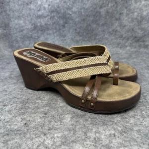 Vintage Mudd Wedge Platform Sandals Boho Hippie Y2K 90s Womens Size 8.5 Workout - Picture 1 of 9