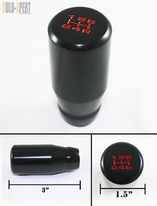 M12 X 1.25 BLK 3'' LONG 5 SPEED MANUAL WEIGHTED SHIFTER SHIFT KNOB FOR TOYOTA - Picture 1 of 2