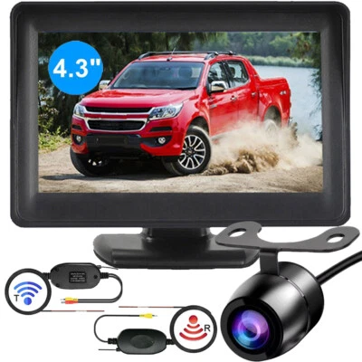 Wireless Backup Camera Rear View Camera For Car Parking System + 4.3" Monitor - Image 1 of 4