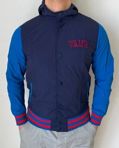 VANS NYLON HOODED BOMBER JACKET VARSITY MEN'S S - Picture 1 of 8