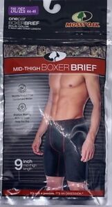 Mossy Oak Men's Boxer Brief 9'' thigh length Moisture Wicking 2XL (44-46) New