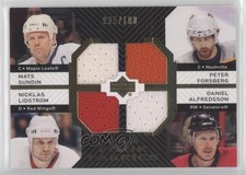 2007 Upper Deck Fab Four Fabrics Mats Sundin Peter Forsberg Nicklas Lidstrom HOF