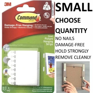 2x 3M Command Strips™️ Picture Frame Hanging Adhesive Stick on SMALL Damage-Free - Picture 1 of 1