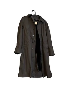 Vintage All weather rain coat black 38R fleece winter Liner removable - Picture 1 of 3