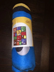 M&Ms Fleece Blanket, World Chocolate Candy Brand, Polyester 50” x 60” - Picture 1 of 4