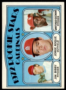 1972 Topps Rookie Stars Jim Bibby/Jorge Roque/Santiago Guzman  EX #316