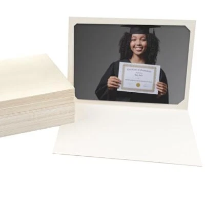 Paquete de 400 carpetas de fotos para marco de fotos de cartón 4X6 o 5X7 para eventos especiales Foto 1 de 4