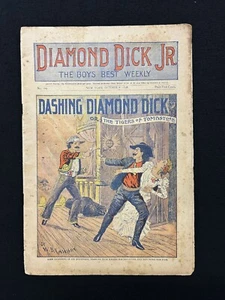 DIAMOND DICK JR. Dashing Diamond Dick #104 1898 - Picture 1 of 3