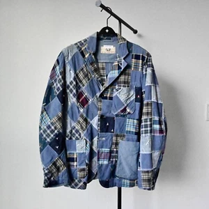 Engineered Garments x Beams Plus patchwork cotton blazer, made in USA, size M - Picture 1 of 19