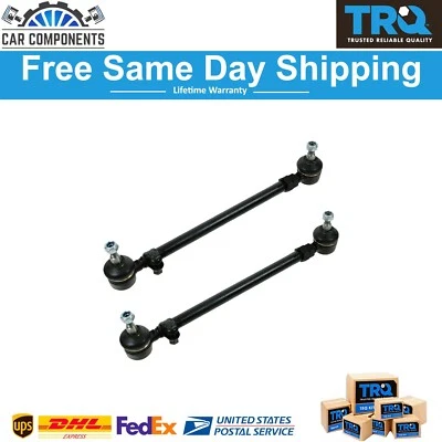 TRQ New Inner Outer Tie Rod Assembly Pair Set of 2 For 1977-1985 Mercedes Benz - Image 1 of 4