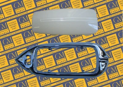 1949-1964 Buick Cadillac Chevrolet Oldsmobile Pontiac Dome Lamp Lens & Bezel - Image 1 of 3