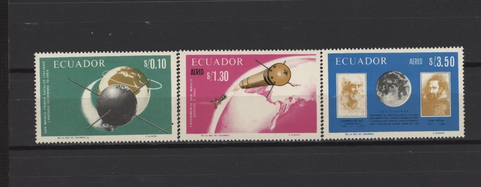 S55254 ECUADOR 1966 MNH** Espacio 3v - Imagen 1 de 1