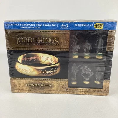 Lord Of The Rings Motion Picture Trilogy Blu-Ray Collectible Figure Set Best Buy - Image 1 of 4