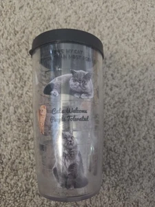 16oz Tervis Cat Tumbler Cat Lady Real Men Love Cats - Picture 1 of 6