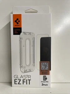 Protecteur d'écran iPhone 15 Pro Max /15Pro/15Plus/15 | Spigen EZFIT GlastR Privacy - Photo 1 sur 3