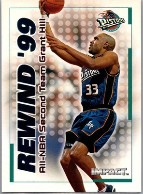 SkyBox Impact #21 RN Grant Hill Rewind '99 1999-00 Foto 1 de 2