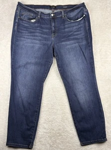 Judy Blue Jeans Womens 24W Blue Straight Fit Stretch Distressed High Rise Pants - Picture 1 of 9