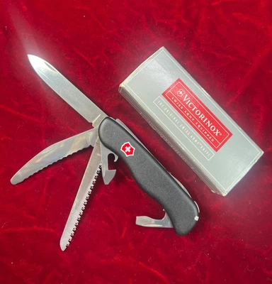 New old Stock Victorinox Fireman CYRK 1st Gen Side Lock Black Swiss Army Knife - Image 1 of 4