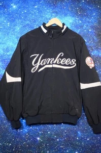 Majestic New York Yankees Jacket Mens Large Navy MLB Baseball Therma Base - Picture 1 of 12