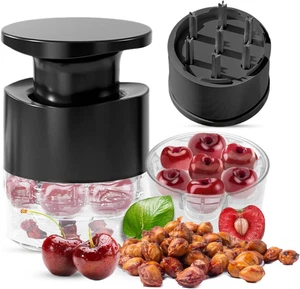 7-Hole Cherry Pitter, Hand Push Cherry Pitter Tool Pit Remover, Must Have Cherry - Picture 1 of 12