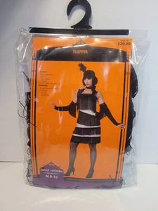 Flapper Kostüm Kleid Damen Medium 8-10 schwarz - Bild 1 von 4