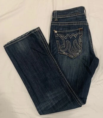 MEK OSAKA - Men's Distressed Blue Jeans - Straight Fit - 32 Waist x 34 Inseam - Image 1 of 4