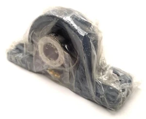 ASAHI P203 Pillow Block With UC202 Insert, 15mm x 32mm Bore, M10, 95mm Height - Picture 1 of 5