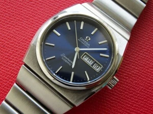 VINTAGE 1975 MEN OMEGA SEAMASTER COSMIC CAL 1022 AUTOMATIC DAY SERVICE - Picture 1 of 20