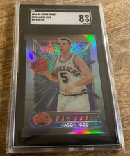 1994-95 Finest Jason Kidd #286 Refractor Rookie SGC 8 RC, perfect, no greening