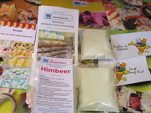 (16,00 €/1 kg) Himbeer Eispulver für Haushaltseismaschinen, Eis selber machen - Bild 1 von 1