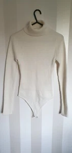 BNWT Abercrombie and FITCH Turtleneck Bodysuit xs cream - Picture 1 of 9